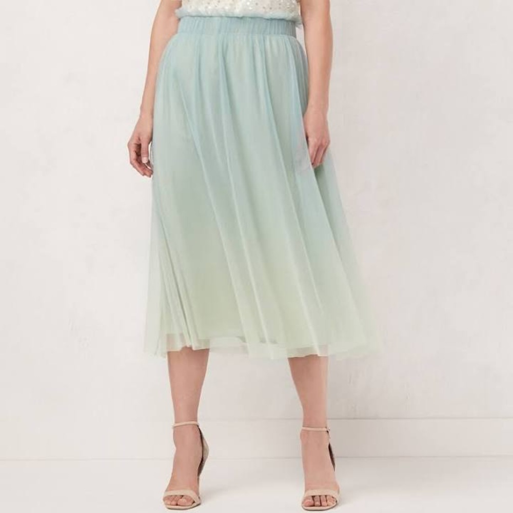 Women's LC Lauren Conrad Pleated Tulle Skirt